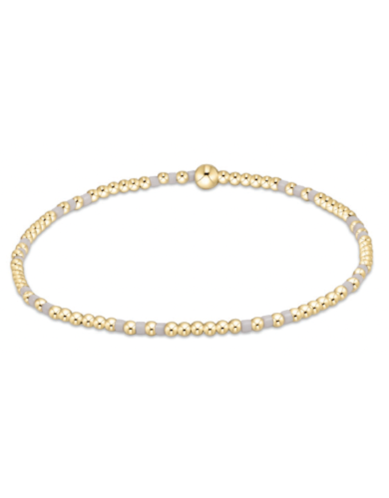 ENEWTON DESIGN Hope Joy 2mm Bead Bracelet in White/Gold