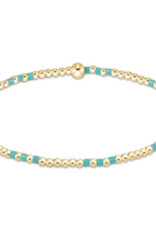 ENEWTON DESIGN Hope Joy 2mm Bead Bracelet in Turquoise/Gold