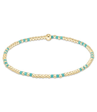 ENEWTON DESIGN Hope Joy 2mm Bead Bracelet - Turquoise/Gold