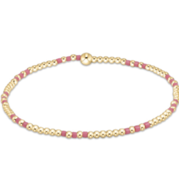 ENEWTON DESIGN Hope Joy 2mm Bead Bracelet in Bright Pink/Gold
