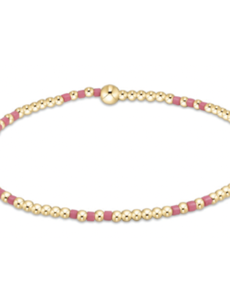 ENEWTON DESIGN Hope Joy 2mm Bead Bracelet in Bright Pink/Gold