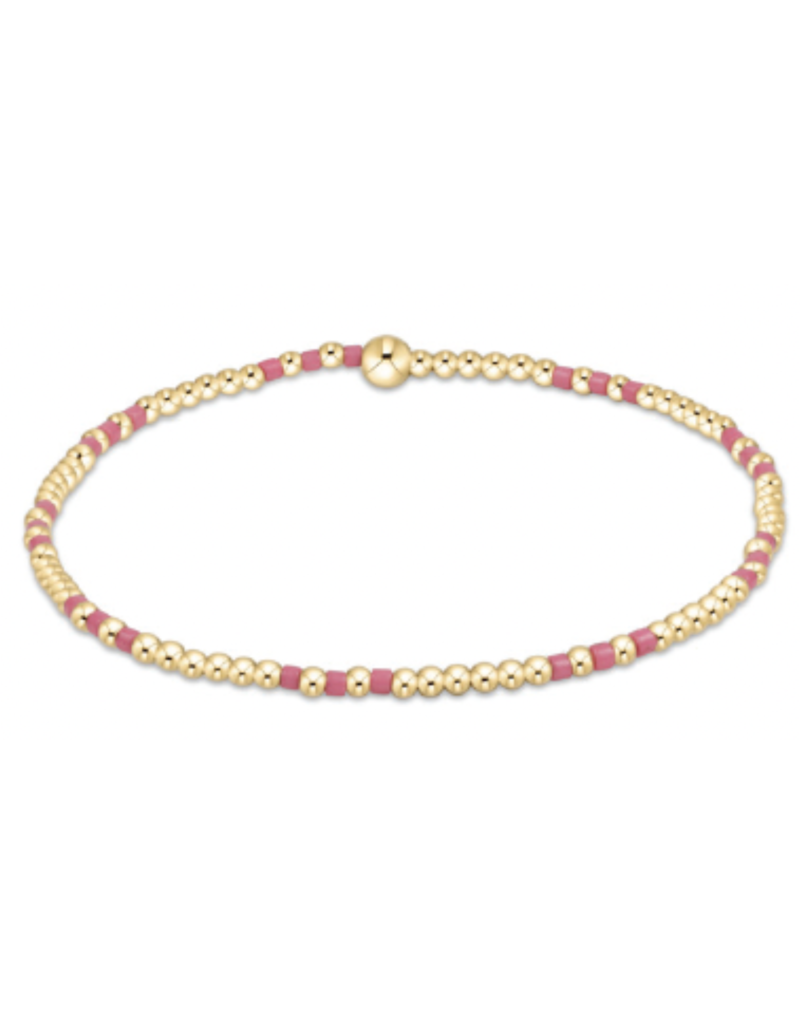 ENEWTON DESIGN Hope Joy 2mm Bead Bracelet in Bright Pink/Gold