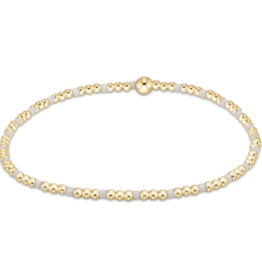 ENEWTON DESIGN Hope Sincerity 2mm Bead Bracelet - White/Gold