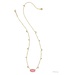 Disney x Kendra Scott Gold Mickey Mouse Elisa Short Pendant Necklace in Hot Pink Drusy