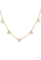 KENDRA SCOTT DESIGN Disney x Kendra Scott Gold Mickey Mouse and Minnie Mouse Strand Necklace in White CZ