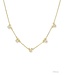Disney x Kendra Scott Gold Mickey Mouse and Minnie Mouse Strand Necklace in White CZ