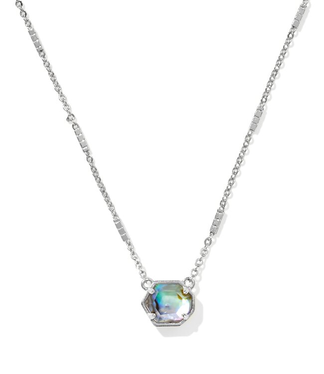 Mabel Silver Necklace in Abalone Shell