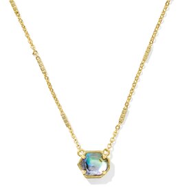KENDRA SCOTT DESIGN Mabel Gold Necklace in Abalone Shell