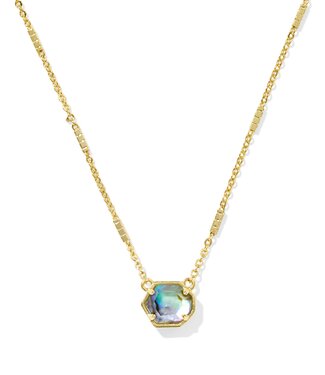 KENDRA SCOTT DESIGN Mabel Gold Necklace in Abalone Shell