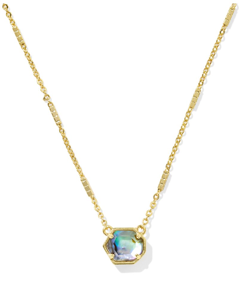 KENDRA SCOTT DESIGN Mabel Gold Necklace in Abalone Shell