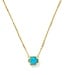 Mabel Gold Necklace in Bronze Veined Turquoise