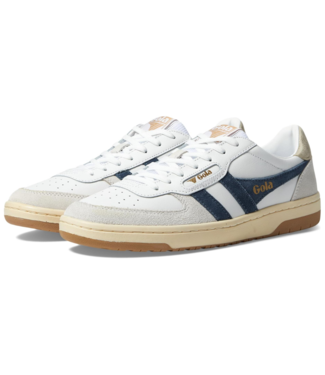 GOLA Women’s Hawk Sneakers in White/Black/Gold