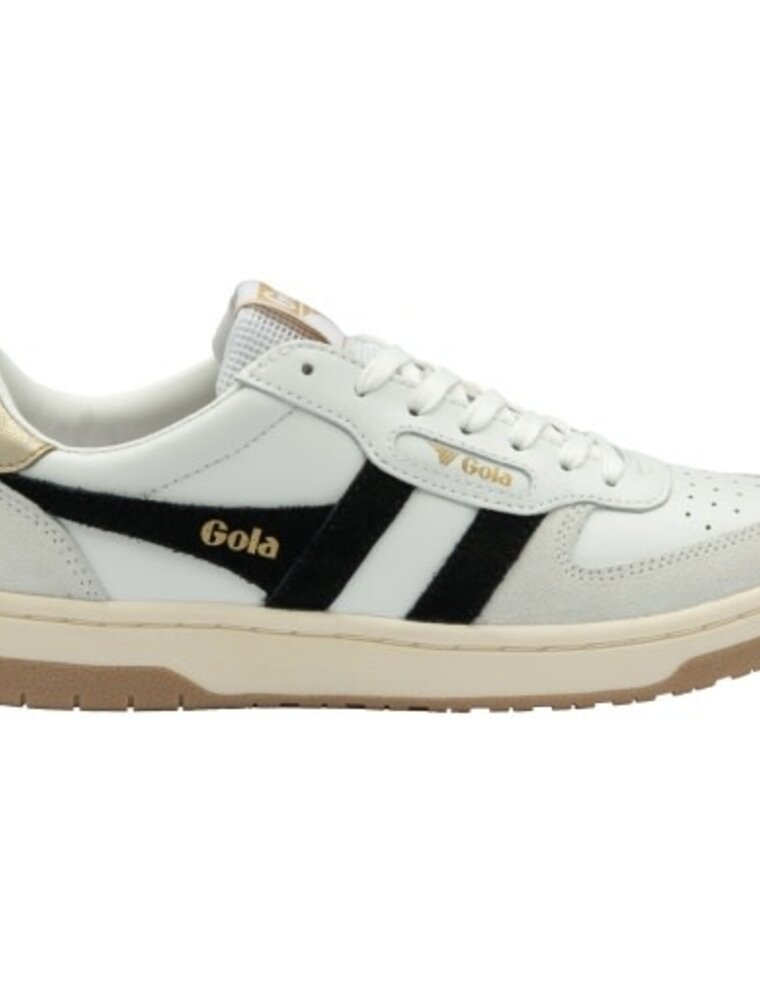 GOLA Women’s Hawk Sneakers in White/Black/Gold