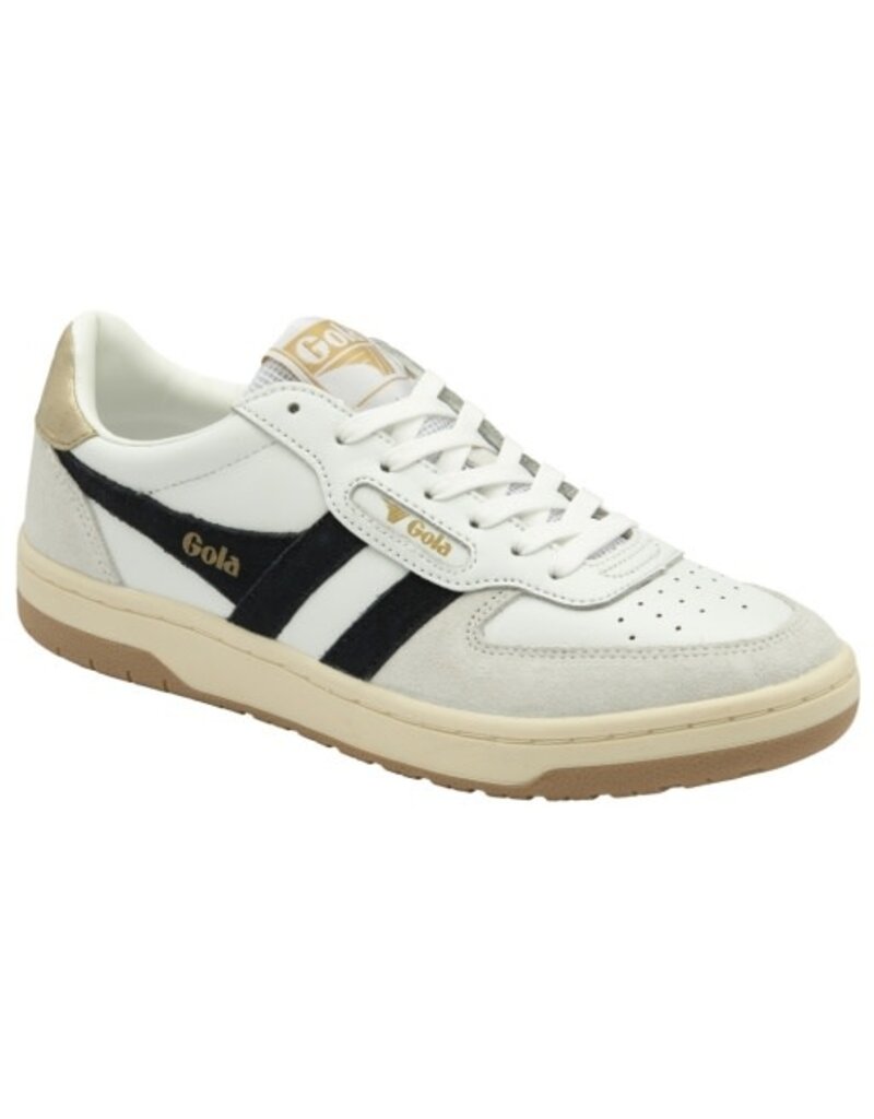 GOLA Women’s Hawk Sneakers in White/Black/Gold