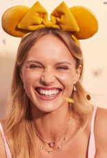 KENDRA SCOTT DESIGN Disney x Kendra Scott Gold Minnie Mouse Short Pendant Necklace in Hot Pink Drusy