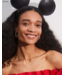 Disney x Kendra Scott Gold Mickey Mouse and Minnie Mouse Strand Necklace in White CZ