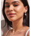 Disney x Kendra Scott Silver Mickey Mouse and Minnie Mouse Strand Necklace in White CZ