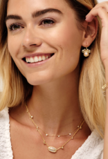 KENDRA SCOTT DESIGN Disney x Kendra Scott Gold Minnie Mouse Drop Earrings in Freshwater Cultured Pearl KENDRA SCOTT DESIGN Disney x Kendra Scott Gold Minnie Mouse Drop Earrings in Freshwater Cultured Pearl