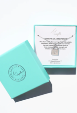 TJAZELLE Unbreakable Friendship Charm Necklace in Silver TJAZELLE Unbreakable Friendship Charm Necklace in Silver