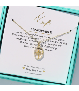 TJAZELLE Unstoppable Charm Necklace in Gold