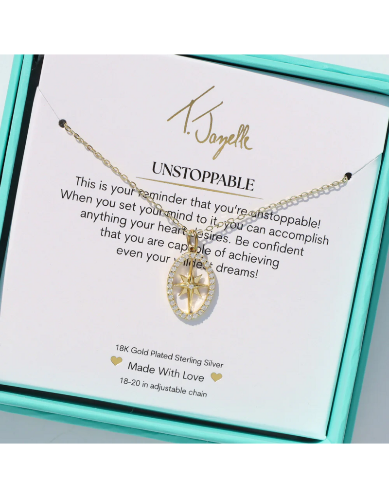 TJAZELLE Unstoppable Charm Necklace in Gold