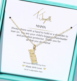 TJAZELLE Mama Charm Necklace in Gold