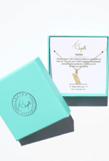 TJAZELLE Mama Charm Necklace in Gold