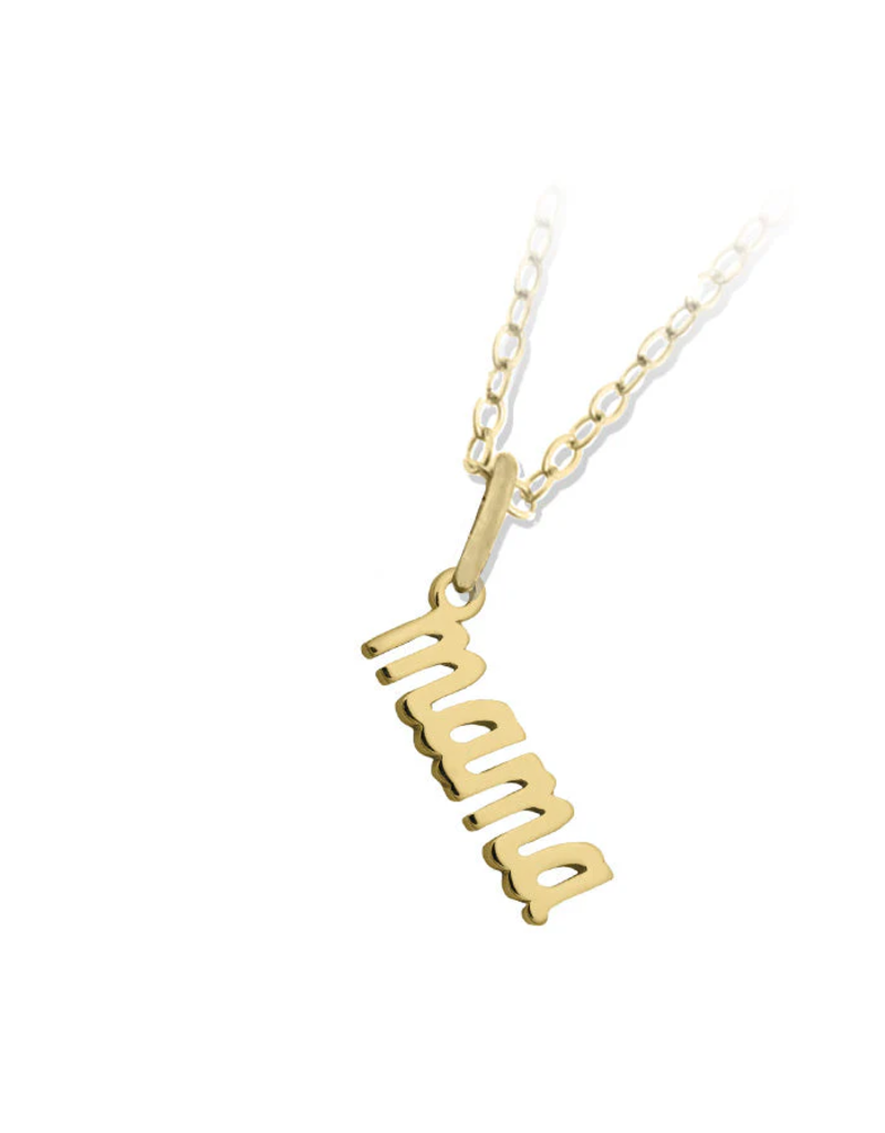 TJAZELLE Mama Charm Necklace in Gold