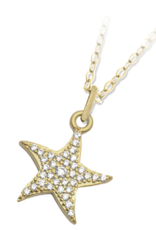 TJAZELLE Starfish Charm Necklace in Gold