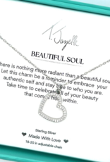 TJAZELLE Beautiful Soul Charm Necklace in Silver