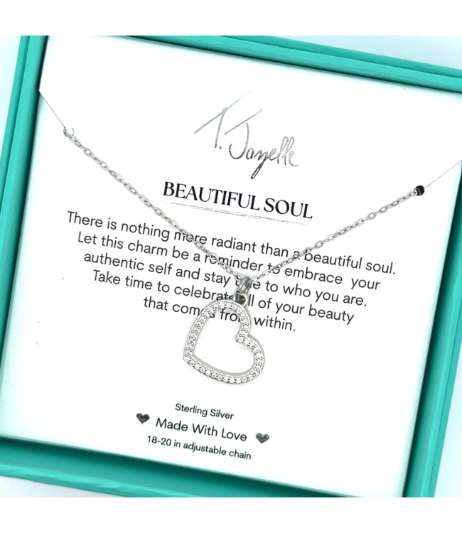 Beautiful Soul Charm Necklace in Silver