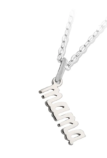 TJAZELLE Mama Charm Necklace in Silver