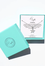 TJAZELLE Starfish Charm Necklace in Silver