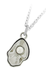 TJAZELLE  Oyster Charm Necklace in Silver
