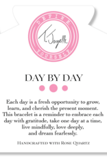 TJAZELLE Day By Day Bracelet in Rose Quartz & Silver TJAZELLE Day By Day Bracelet in Rose Quartz & Silver