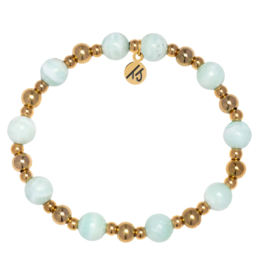 TJAZELLE Day By Day Bracelet in Hemimorphite & Gold