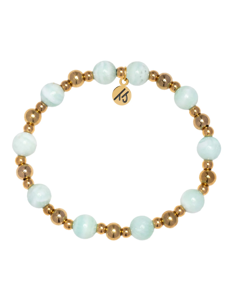 TJAZELLE  Day By Day Bracelet in Hemimorphite & Gold
