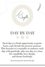 TJAZELLE Day By Day Bracelet in Pearl & Gold