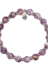 TJAZELLE Empowered Elegance Bracelet in Lepidolite & Silver