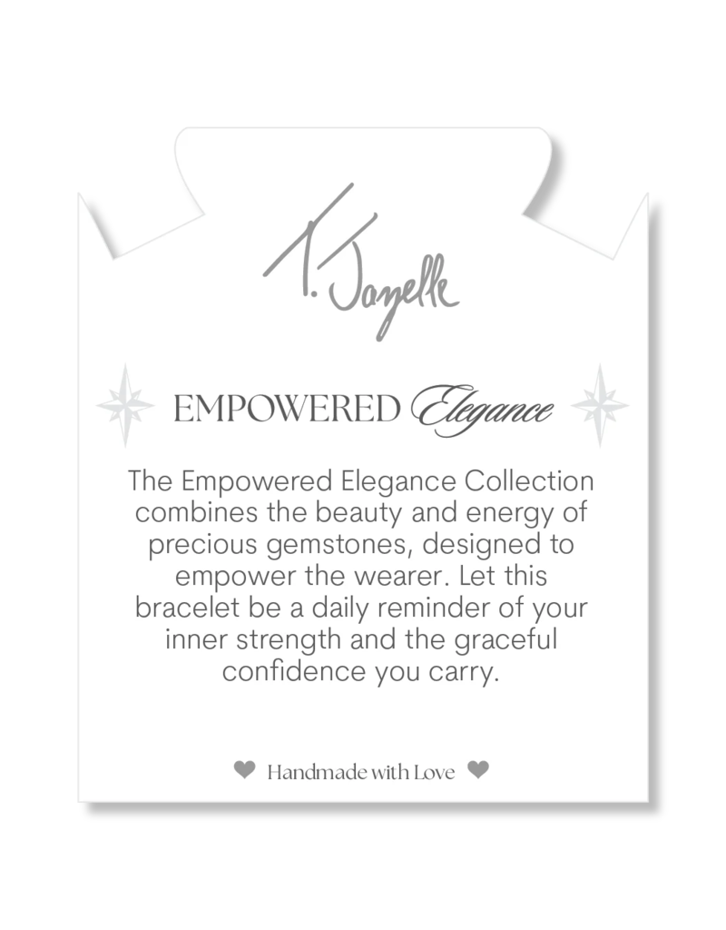 TJAZELLE Empowered Elegance Bracelet in Lepidolite & Silver