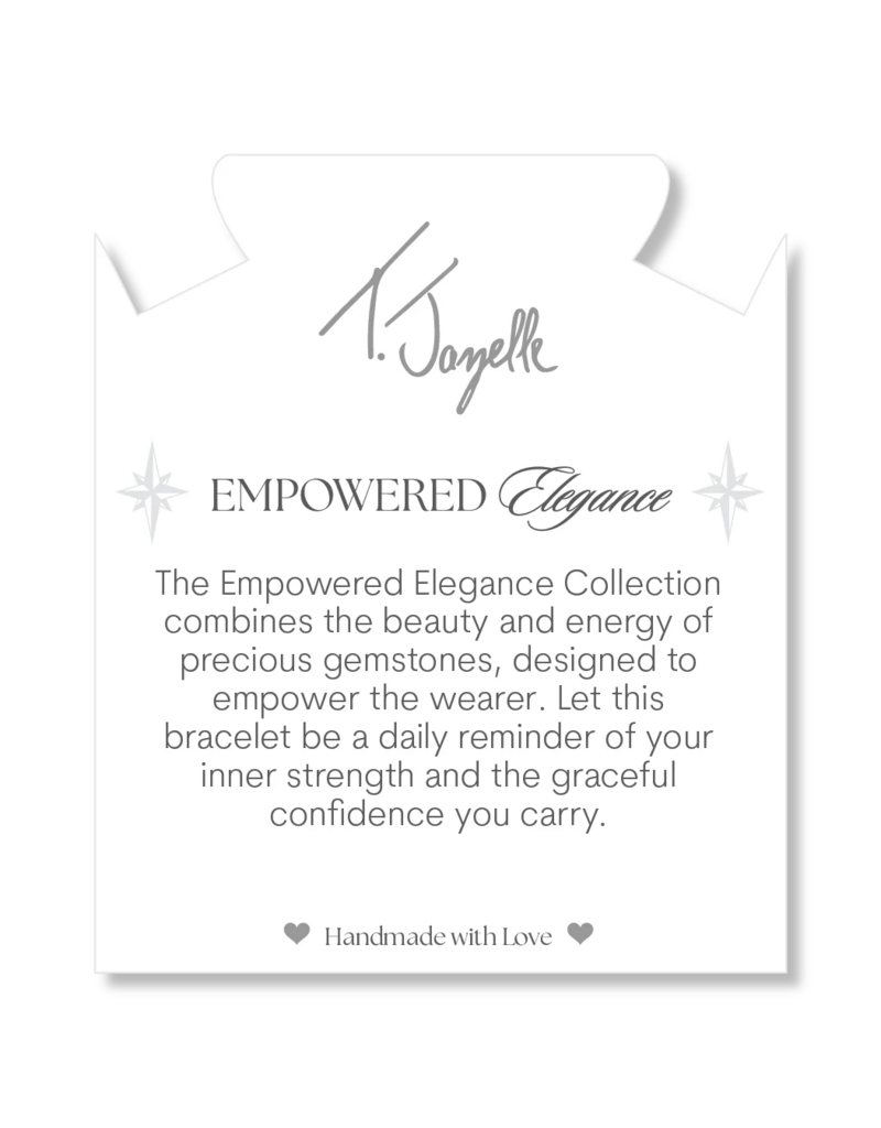 TJAZELLE Empowered Elegance Bracelet in Mountain Jade & Gold