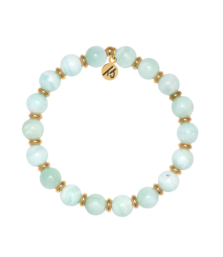TJAZELLE Empowered Elegance Bracelet in Hemimorphite & Gold