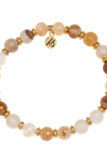 TJAZELLE Empowered Elegance Bracelet in Sunset Quartz & Gold