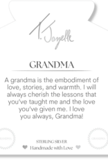 TJAZELLE Grandma Endless Love Bracelet in White Chalcedony & Silver TJAZELLE Grandma Endless Love Bracelet in White Chalcedony & Silver