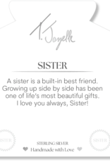 TJAZELLE Sister Endless Love Bracelet in White Chalcedony & Silver