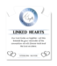 Linked Hearts Bracelet in White Chalcedony & Silver