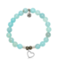 Beautiful Soul Bracelet in Aqua Fire Agate & Silver