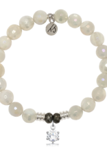 TJAZELLE Shine Like A Diamond Bracelet in Moonstone & Silver