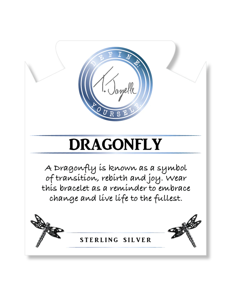 TJAZELLE Dragonfly Bracelet in Hemimorphite & Silver