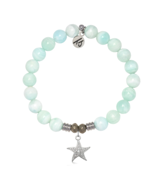 TJAZELLE Starfish Bracelet in Hemimorphite & Silver